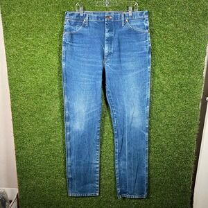 Wrangler‎ A600 3030 Mens Jeans 38x34 Blue Denim Straight Leg Classic Fit